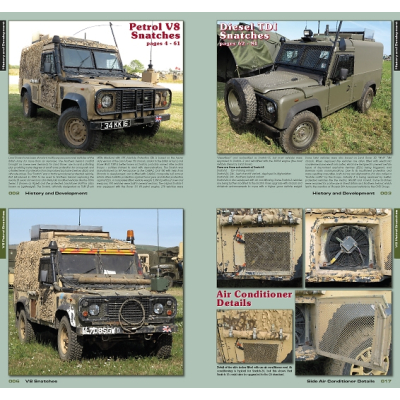 Up-armoured Landies in detail
